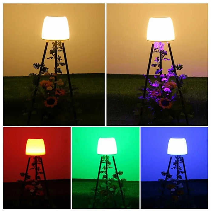 YH2401 Outdoor Solar Lights with Plant Stands Waterproof Garden Balcony Decorative Lamp - 6