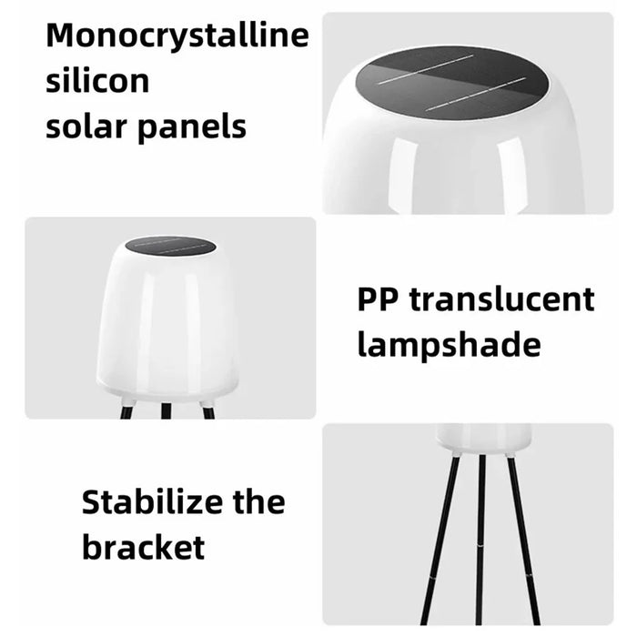YH2401 Outdoor Solar Lights with Plant Stands Waterproof Garden Balcony Decorative Lamp - 7