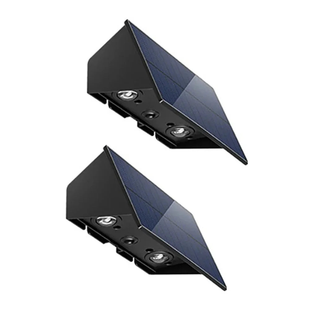 YH0616 2PCS Waterproof Porch Wall Hanging Light Solar Powered Outdoor Lamp - 1