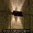 YH0616 2PCS Waterproof Porch Wall Hanging Light Solar Powered Outdoor Lamp - 3