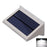 YH0609-PIR Solar-Powered Motion Sensor LED Wall Light, Stainless Steel Patio Outdoor Perimeter Courtyard Lamp - Warm White - 1