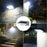 YH0609-PIR Solar-Powered Motion Sensor LED Wall Light, Stainless Steel Patio Outdoor Perimeter Courtyard Lamp - Warm White - 5