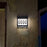 YH1101 Solar House Numbers Light Waterproof Outdoor White Light Address Sign Plaque Lamp - Black - 5