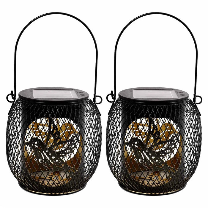 Iron Solar LED Light Hollow-Out Lamp Waterproof Garden Hanging Projection Light (CE, RoHS, FCC) - Bird - 2