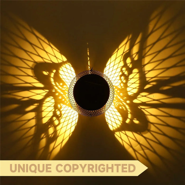 Iron Solar LED Light Hollow-Out Lamp Waterproof Garden Hanging Projection Light (CE, RoHS, FCC) - Bird - 7