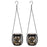 2PCS Waterproof Garden Iron Solar LED Lights Hollow-Out Lamps Hanging Projection Lights (CE, RoHS, FCC) - Bird - 4