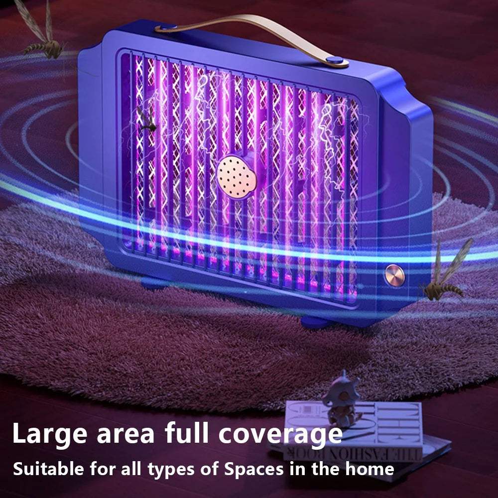 YC-1 Electric Bug Zapper 2000mAh USB Rechargeable Mosquito Trap Fly Killer Lamp - Blue - 4
