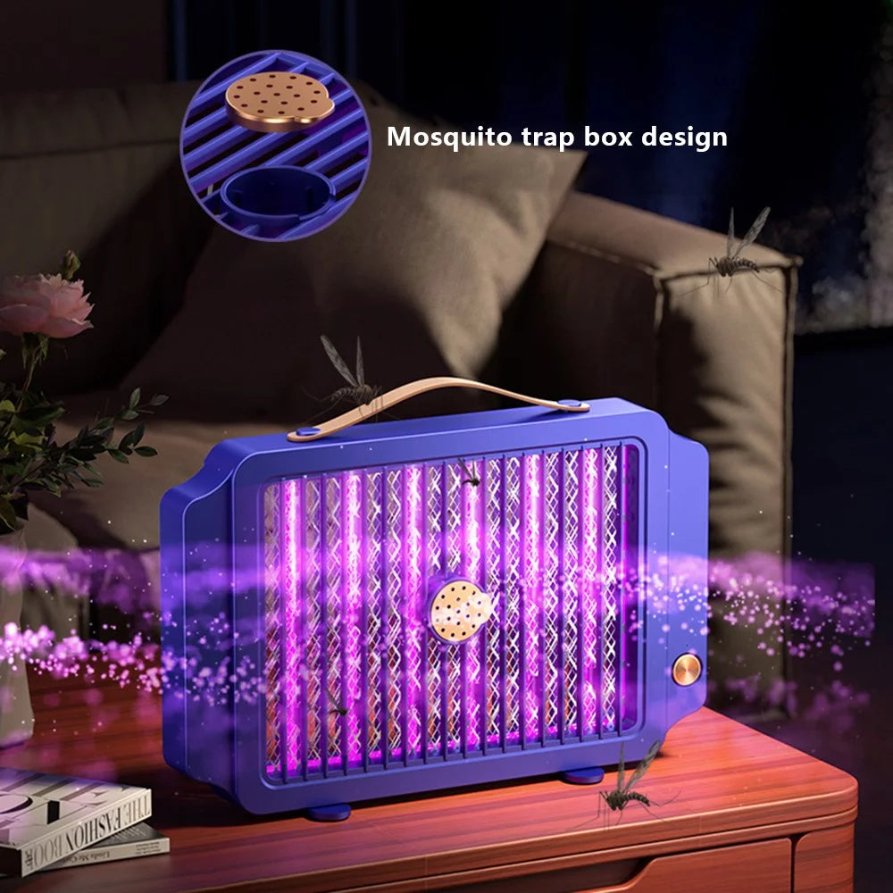 YC-1 Electric Bug Zapper 2000mAh USB Rechargeable Mosquito Trap Fly Killer Lamp - Blue - 5