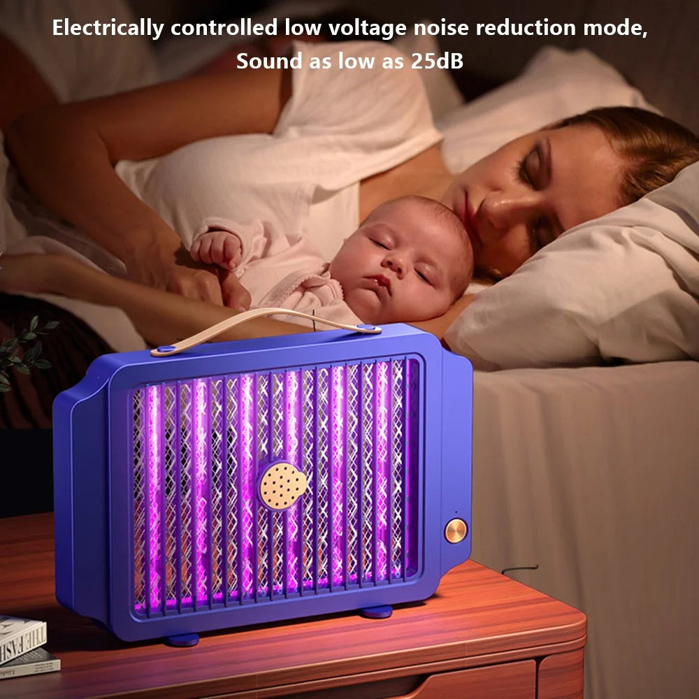 YC-1 Electric Bug Zapper 2000mAh USB Rechargeable Mosquito Trap Fly Killer Lamp - Blue - 6