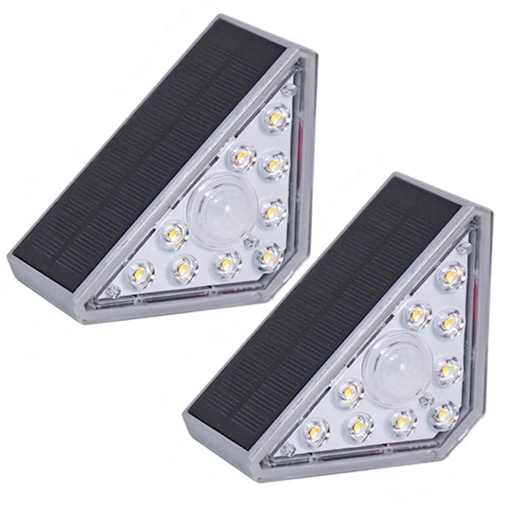2Pcs Solar Step Light Waterproof Outdoor Stair Light Garden Outdoor Decor Induction Highlight Model - 1