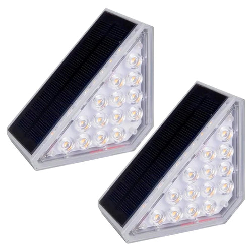 2Pcs Solar Step Lights Outdoor Lights Decor for Stair Waterproof Stair Lights Long-lasting Brightness Model - 1