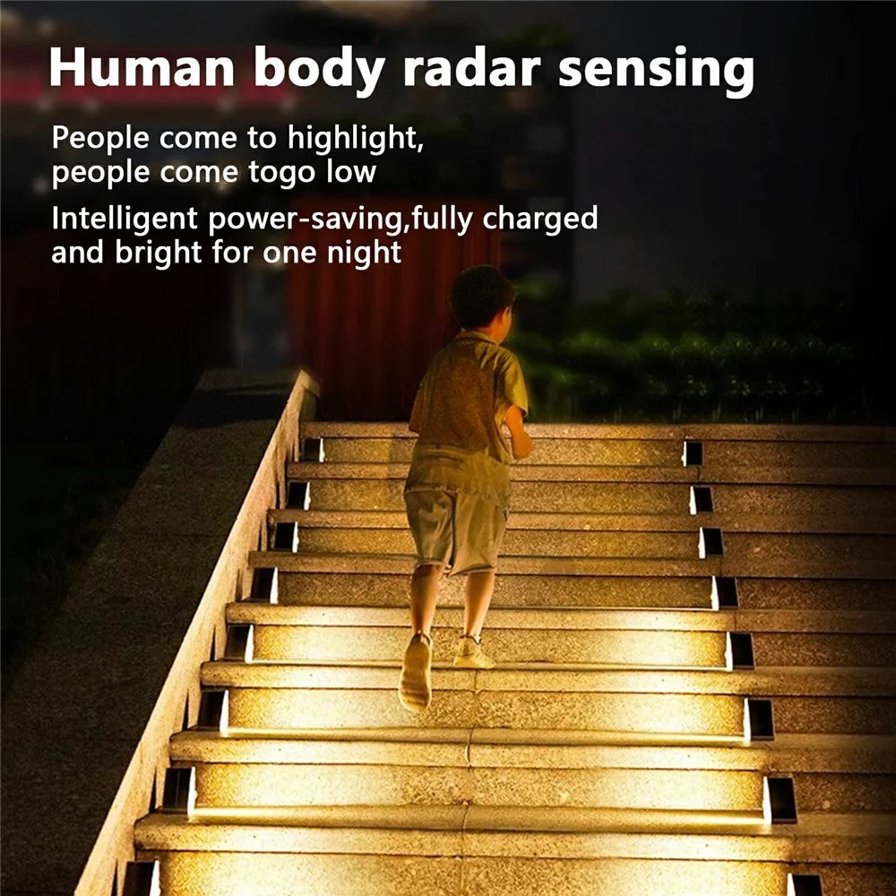 2Pcs Solar Step Lights Outdoor Lights Decor for Stair Waterproof Stair Lights Long-lasting Brightness Model - 5