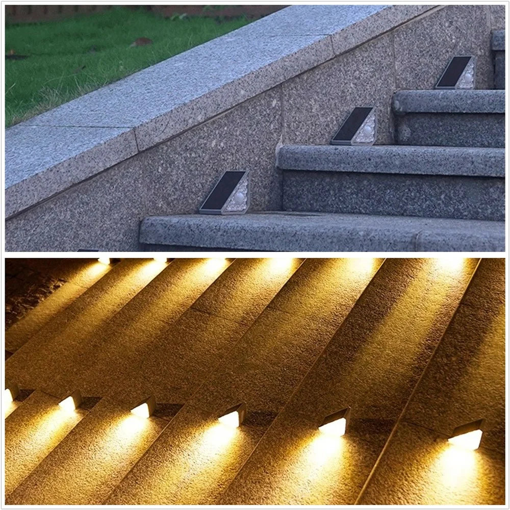 2Pcs Solar Step Lights Outdoor Lights Decor for Stair Waterproof Stair Lights Long-lasting Brightness Model - 7