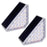 2Pcs Solar Step Lights for Outside Warm Solar Stair Lights Long-lasting Brightness Enhanced Battery - 1