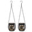 TY-HD01 2PCS Garden Solar LED Lights Hollow-Out Lamps Hanging Projection Iron Lights - Bird - 2