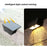 YH0626-2LED 2PCS Convex Mirror 7-Shape Solar Powered Lamps Warm Light for Patio, Yard, Garden - 2