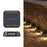 3-LED Solar Step Lights Waterproof Single Side Deck Pathway LED Lamp Outdoor Wall Lamp - Warm Light - 1