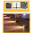 3-LED Solar Step Lights Waterproof Single Side Deck Pathway LED Lamp Outdoor Wall Lamp - Warm Light - 3