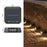 3-LED Solar Step Lights Waterproof Single Side Deck Pathway LED Lamp Outdoor Wall Lamp - Warm Light - 6