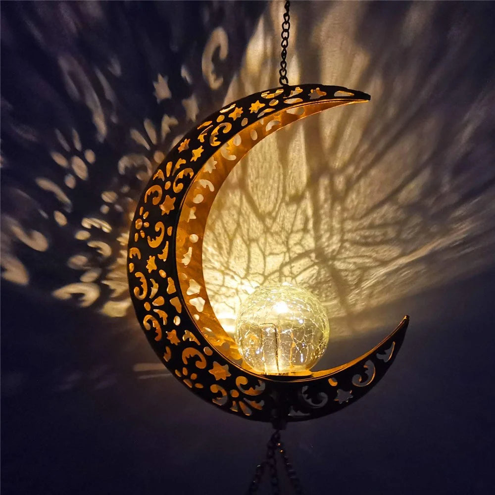 Balcony Wind Chimes Outdoor Yard Solar Lights Birthday Gift Hanging Decoration Lamps - 7