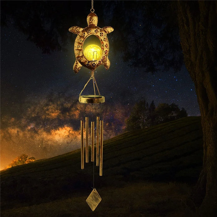 Hanging Decoration Lamps Balcony Wind Chimes Outdoor Yard Solar Lights Birthday Gift - 3
