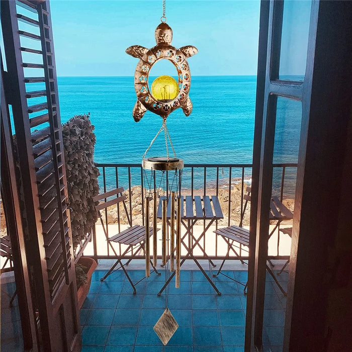 Hanging Decoration Lamps Balcony Wind Chimes Outdoor Yard Solar Lights Birthday Gift - 5