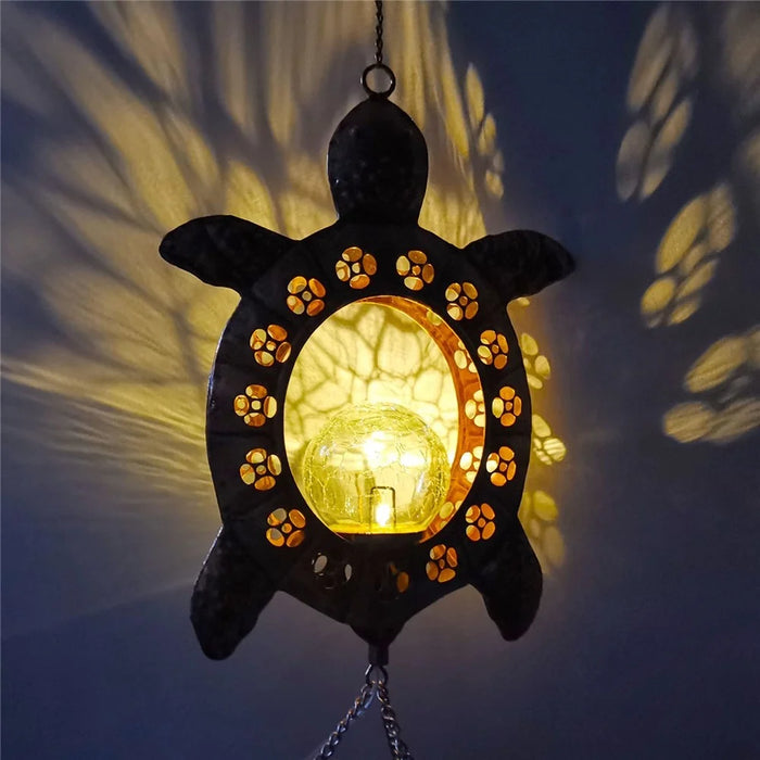 Hanging Decoration Lamps Balcony Wind Chimes Outdoor Yard Solar Lights Birthday Gift - 6
