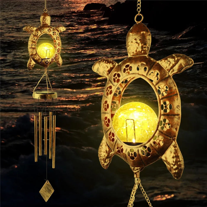 Hanging Decoration Lamps Balcony Wind Chimes Outdoor Yard Solar Lights Birthday Gift - 7