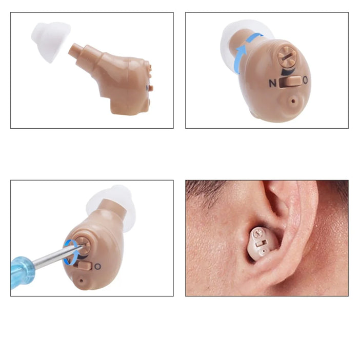 G17 Mini Digital Invisible Hearing Aid In-Ear Sound Enhancer Voice Amplifier - EU Plug - 6