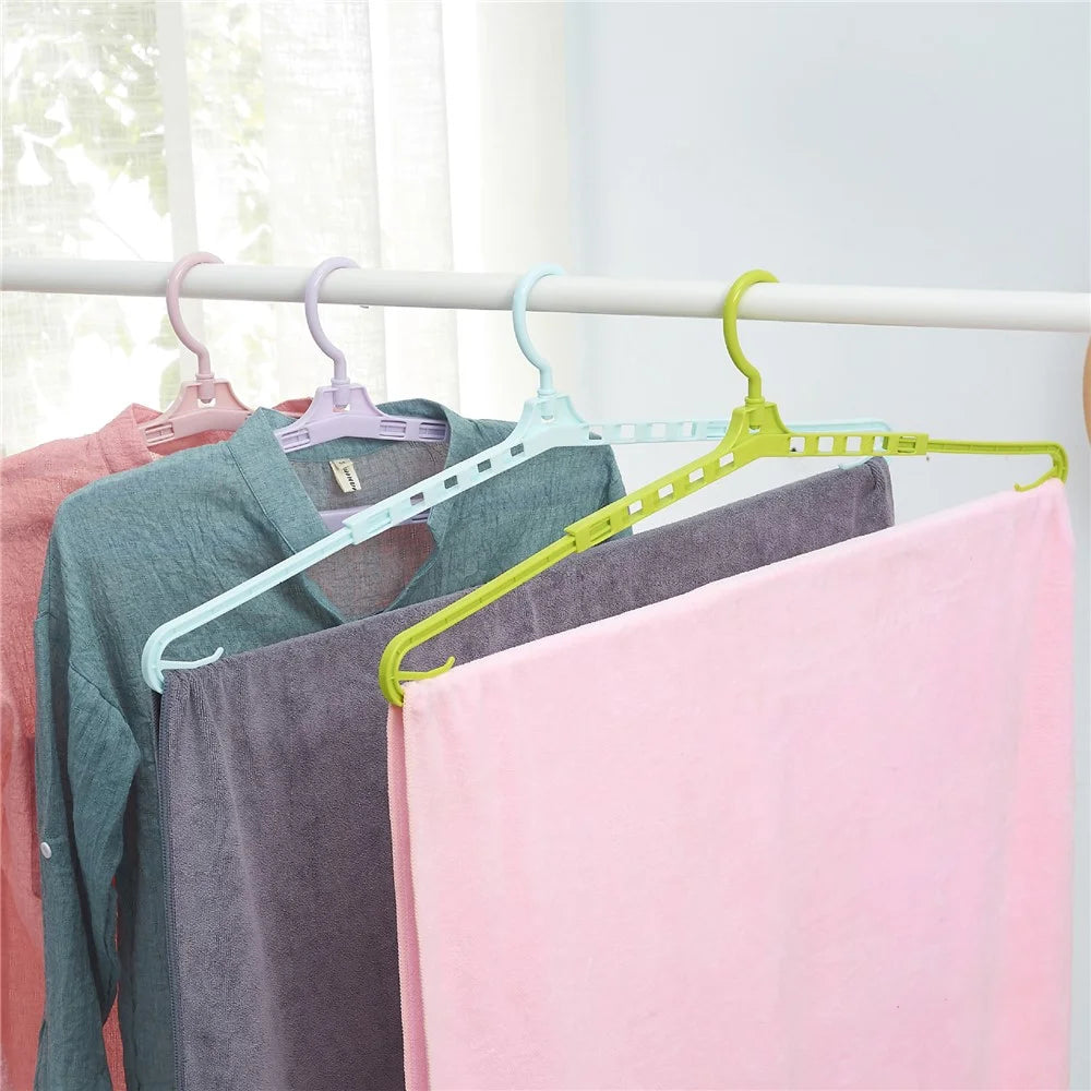 YM-155 100PCS Clothing Hangers Stretchable Foldable Design Closet Clothes Quilt Cover Hangers - Green - 6