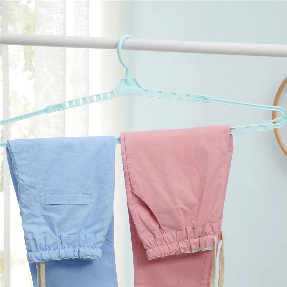 YM-155 100PCS Clothing Hangers Stretchable Foldable Design Closet Clothes Quilt Cover Hangers - Green - 7