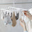 YM-6171 100PCS Laundry Hanger Drying Rack Foldable Clip Hanger for Drying Towels Bras Baby Clothes Underwears - 4