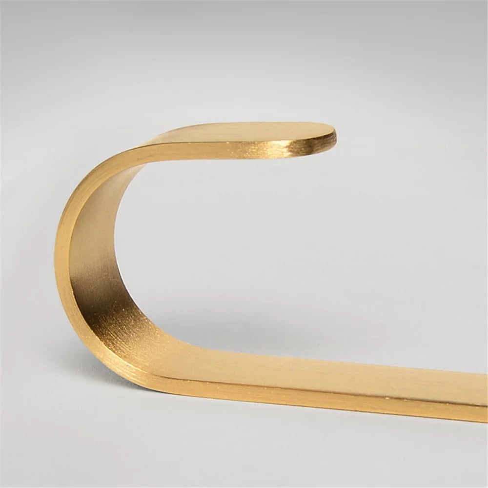 Size S Golden Hook Adhesive Brass Brushed Heavy Duty Hanging Hook Storage Hanger for Hanging Coat Hat Towel Robe Key Clothes - 5