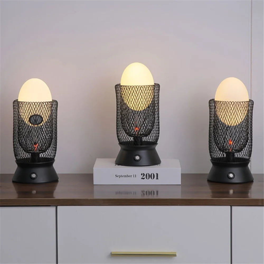 Sphere Rechargeable Bedroom Table Lamp Iron Art Outdoor Camping Atmosphere Light - 4