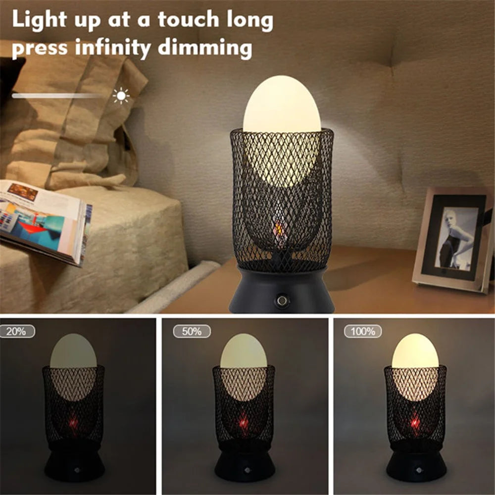 Sphere Rechargeable Bedroom Table Lamp Iron Art Outdoor Camping Atmosphere Light - 5