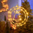 IP68 Waterproof Dual Ring Christmas Light Gift Window Decoration with Remote Control - Warm White+Bell - 1
