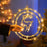 IP68 Waterproof Dual Ring Christmas Light Gift Window Decoration with Remote Control - Warm White+Bell - 4