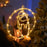 IP68 Waterproof Dual Ring Christmas Light Gift Window Decoration with Remote Control - Warm White+Bell - 6