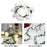 1.5m 10-LED Rose Flower String Light Romantic Festival Wedding Decorative Lamp, 2A Constant Light - White - 2