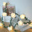 1.5m 10-LED Rose Flower String Light Romantic Festival Wedding Decorative Lamp, 2A Constant Light - White - 5