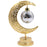 Holiday Decoration LED Table Lamp Iron Art Hollow Moon Disco Ball Desktop Light - 1
