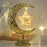 Holiday Decoration LED Table Lamp Vines Star Iron Art Hollow Moon Desktop Light - 1