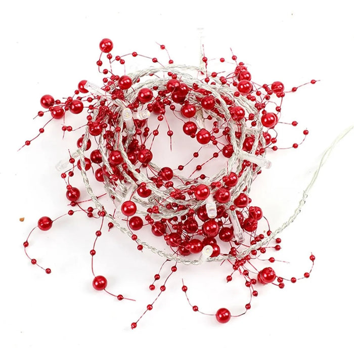 3m 30-LED Beads Design String Light Festival Christmas Home Decorative Light - Red Beads - 2