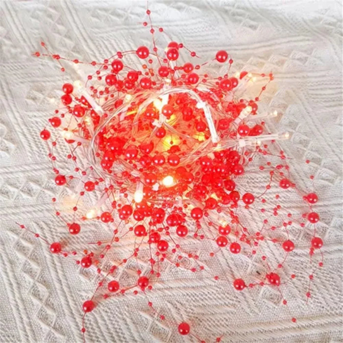 3m 30-LED Beads Design String Light Festival Christmas Home Decorative Light - Red Beads - 6