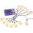 3m 20-LED Iron Art Water Drop String Light Home Party Decorative Ambient Lamp, Constant Warm Light - 1