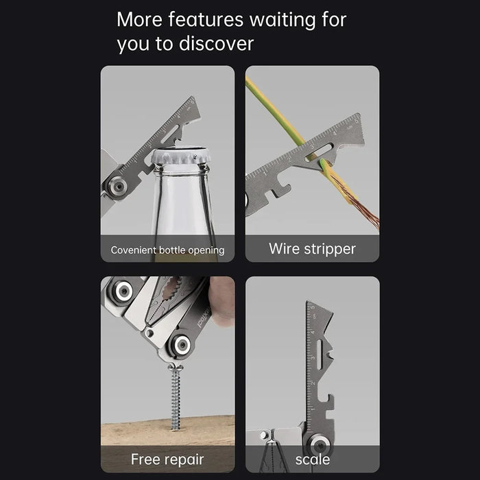XIAOMIYOUPIN NEXTOOL NE20182 Silver Blade EDC Tool Outdoor 14-in-1 420J2 Stainless Steel Multifunction Tool - 7