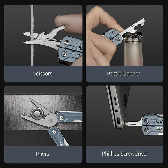 XIAOMIYOUPIN NEXTOOL NE20135 Multifunction Foldable Pliers Stainless Steel Scissors Bottle Opener Screwdriver Tools - 7