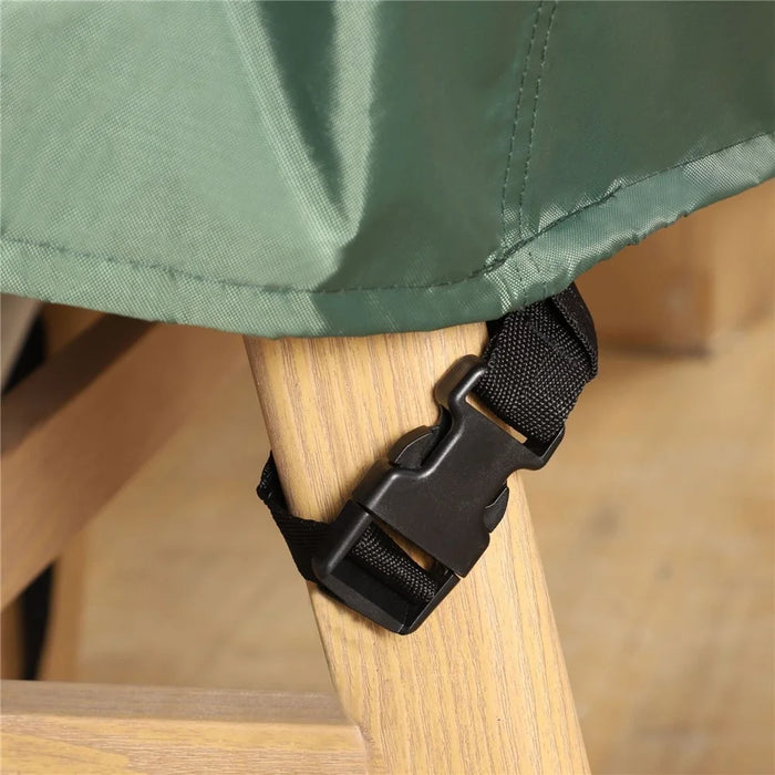 242x162x100cm Waterproof 420D Oxford Cloth Dust Cover Anti-UV Outdoor Garden Furniture Cover - Black - 7