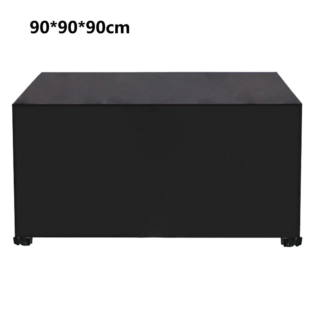 90x90x90cm Waterproof 420D Oxford Cloth Dust Cover Anti-UV Outdoor Garden Furniture Cover - Black - 1