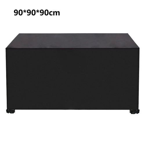 90x90x90cm Waterproof 420D Oxford Cloth Dust Cover Anti-UV Outdoor Garden Furniture Cover - Black - 1